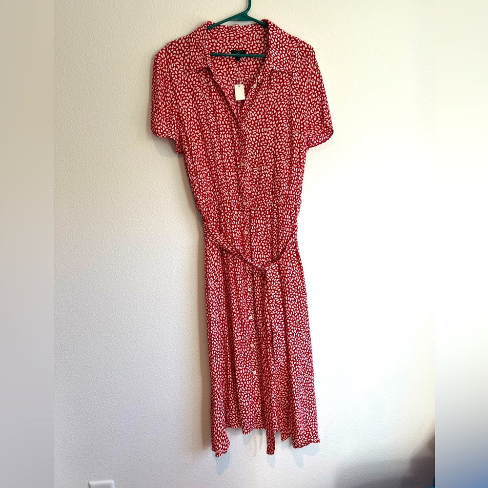 Talbots red summer dress